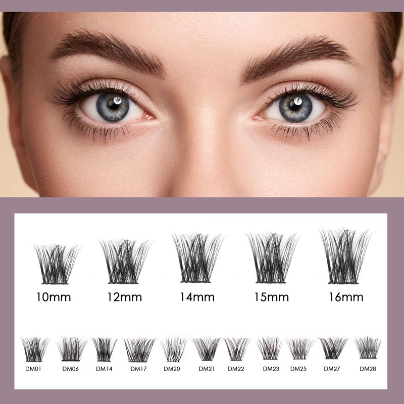 Cluster Lashes 144 Clusters Individual Lashes DIY Lash Extensions 10-16mm