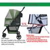 ROODO 3 Wheel Pet Stroller Best Lightweight Foldable Compact Portable