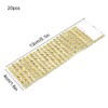 SwirlColor 20 pieces Bling Rhinestone Napkin Rings (Golden)