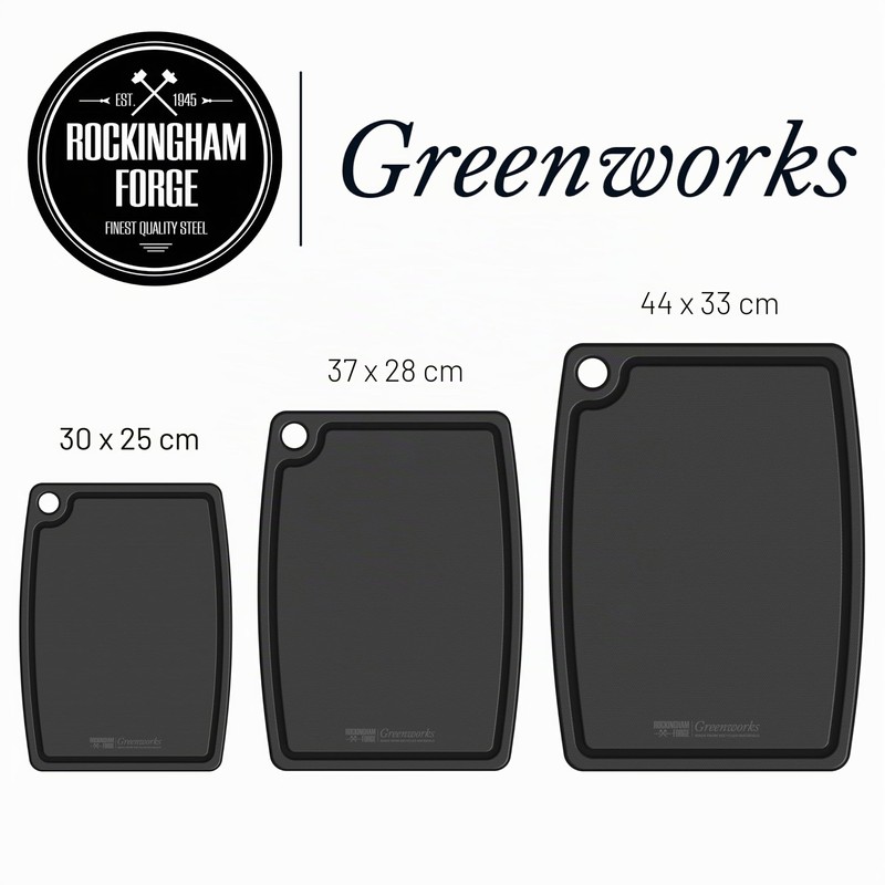 Greenworks Chopping Board Recycled Plastic 30x25cm Green