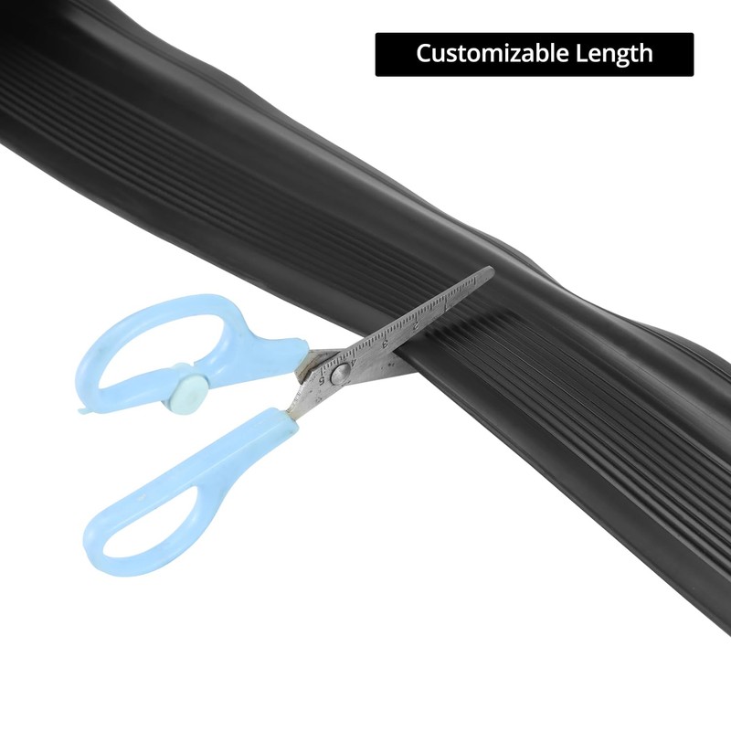 QWORK 20ft Vinyl Stair Nosing, Stair Steps Edge Trim Non-Slip