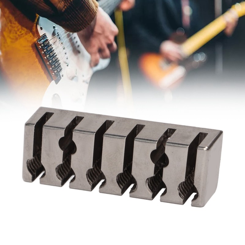 String Locking Nut 42mm Professional Silver Metal 6 String Locking