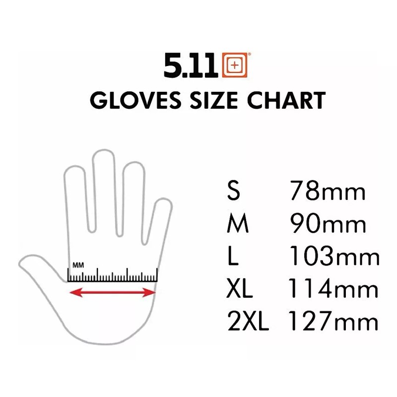 5.11 Guante Táctico Touch High Abrasion (2.0) 5.11 Negro