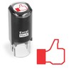 ExcelMark Thumbs Up - Self-Inking Round Teacher Stamp - Red