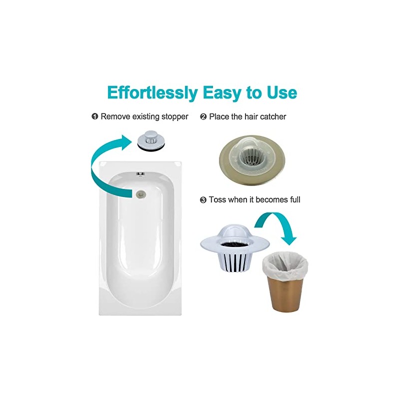 Aire Allure, 25 Pack, Hair Catcher for Bathroom Sink or