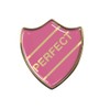 Capricornone Perfect Funny Gel Domed Pink School Shield Badge