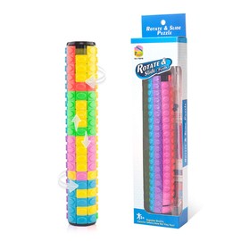 R.Y.TOYS Cubo Rubik,Regalos de Pascua,Sequence,Perplexus Juguete Fidget para Adultos / Adolescentes / Niños / Niñas,Rompecabezas de Cubo Mágico,Enigmas para Adultos,Juguete Lógico Giratorio y Deslizante de Cilindro,Regalo para Niños Niño(8 colores x 20 c