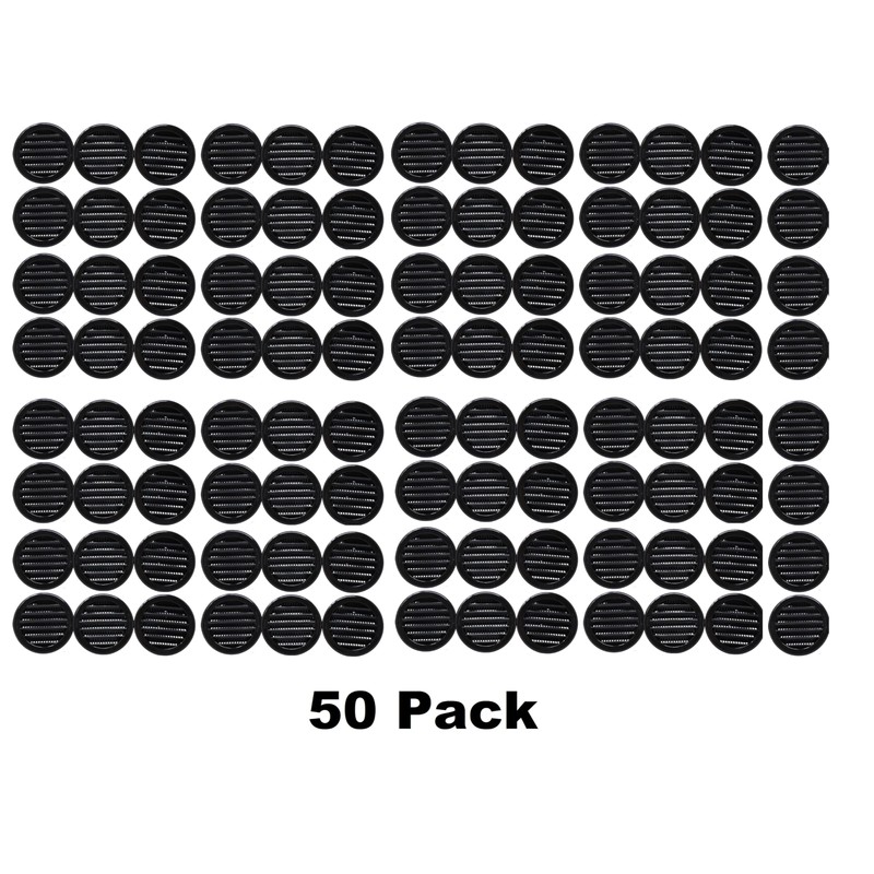 3" Round Plastic Louver Soffit Air Vent Reptile Screen Grille