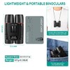 POLDR 12X25 Small Binoculars with Clear Vision, Pocket Binoculars Compact