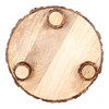 GoCraft Mango Wood Pedestal Stand – Rustic Decorative Riser for