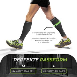Atlas Athlete Calf Compression Socks without Foot for Men and Women Breathable Calf Bandage Ideal Sports Support for Running Jogging Cycling Handball Sleeve