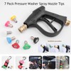 7 Bestgle Pack Pressure Washer Nozzle Tips Set, 1/4 Inch