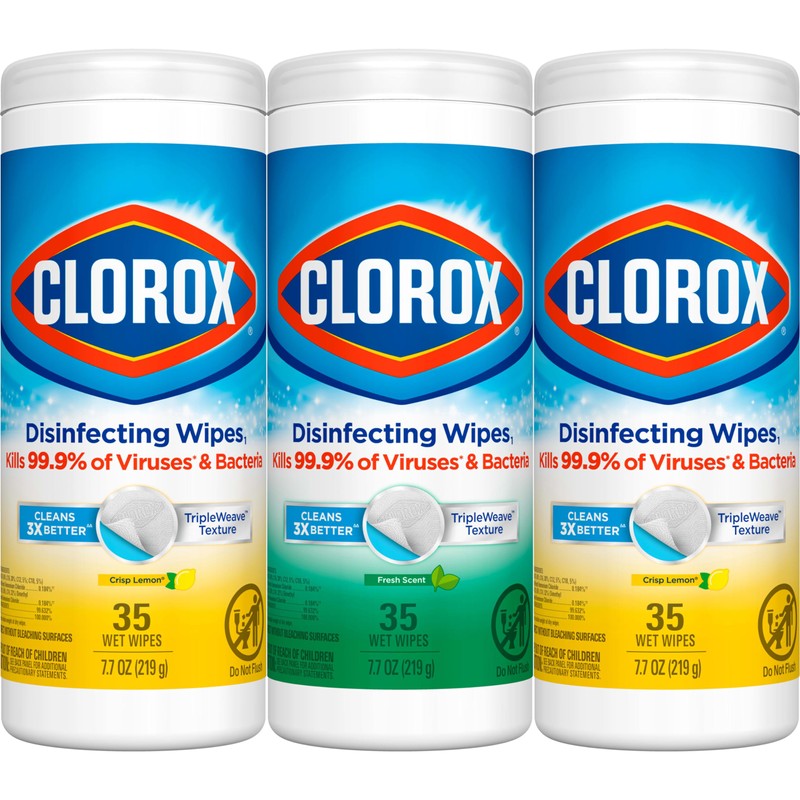 Clorox Disinfecting Wipes Value Pack, Cleaning Wipes, 35 Count Each,