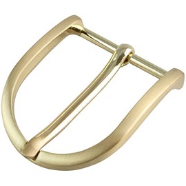 BELTINGER Belt Buckle Round 3.5 cm | Buckle Clasp Belt Buckle 35 mm Solid | Pin Buckle | Interchangeable Belt up to 3.5 cm, Matte gold