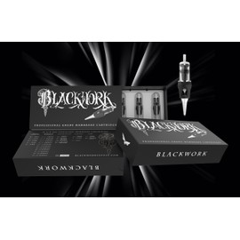 Blackwork Worldwide - Sterile Membrane Safety Cartridge Needles - Round Liners, Tight Round Liners,(20 Per Box) (12/07-RL-T-LT)