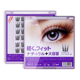Lamid La3 ℃ Lightly Fitted Top False Eyelashes, Natural + Large Capacity False Eyelashes, One-Touch False Eyelashes, Partial False Eyelashes, Made in Germany