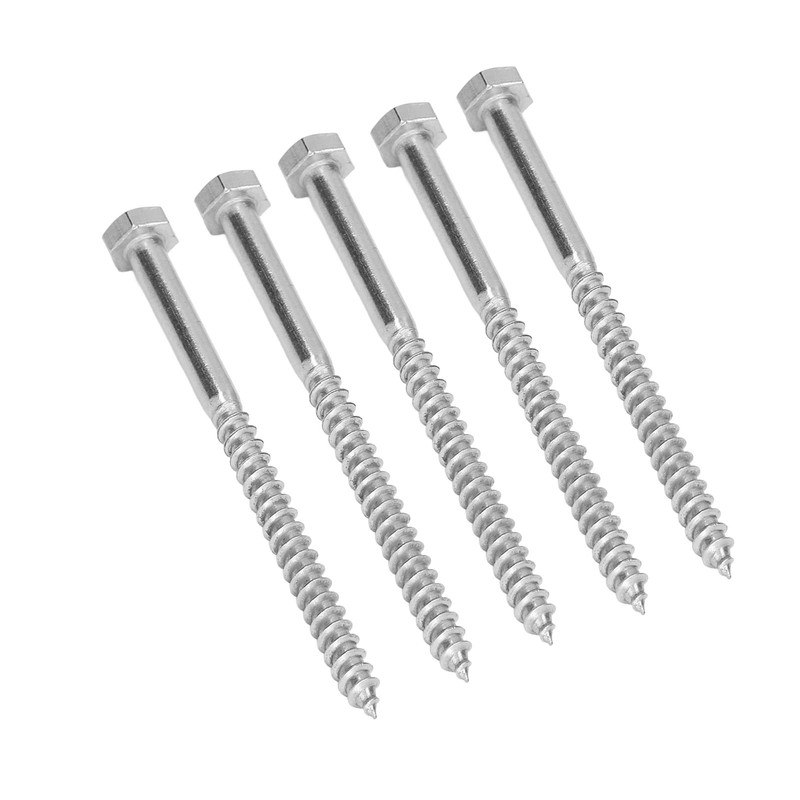 304 Stainless Steel Half Thread Bolt Wood Hex Lag Screws