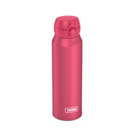 Thermos ULTRALIGHT BOTTLE 0.75 L, Deep Pink Matt, Stainless Steel Thermos Flask, 10 Hot / 20 Hours Cold, Completely Tight for Water, Tea, Silent Drinks