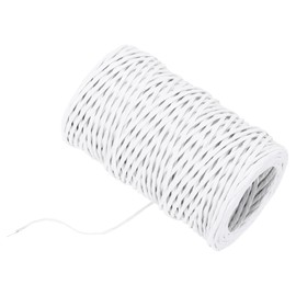 MECCANIXITY Floral Wire 164ft/50m 2mm Vine Bind Wire Rustic Craft Wrapping Metal Wire for Flower Bouquet Wreath Making, White
