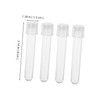 ULTECHNOVO 24pcs Small Test Tubes Tube Lid for Coliform Bacteria