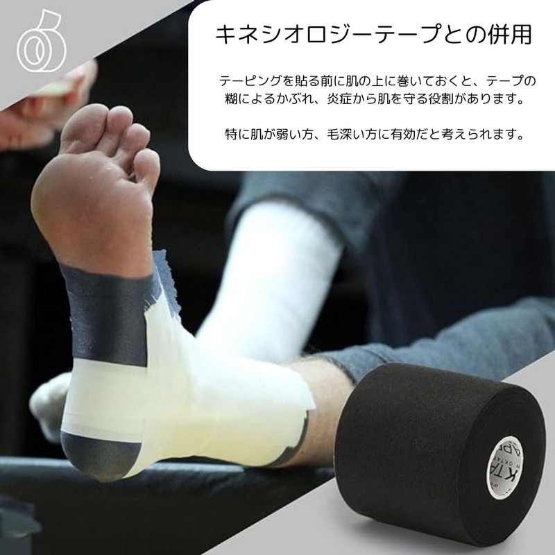 OKTAPE-6214 Underlap Tape Pre-Wrap Tape (4 Rolls) 2.8 x 10.6