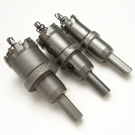 RedBeryl Carbide Hole Saw Set, Choice of Sizes 0.8, 1.1, 1.1, 1.3, 1.3, 1.3, 2.1, 2.1, 2.1 inches (21, 27, 32 mm)