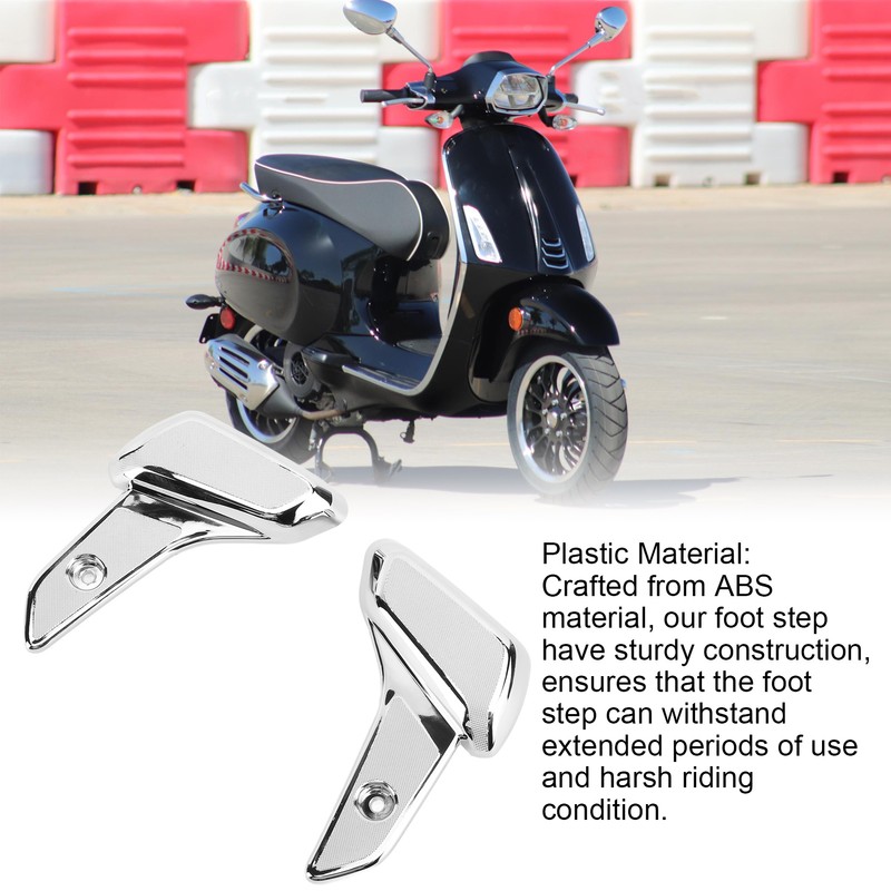1 Pair Motorcycle Rear Foot Rest Electroplated Plastic Passenger Foot