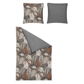 Irisette Maco Satin Bed Linen Set Crown-K 8402 Saffron 155 x 220 cm + 1 x Pillowcase 80 x 80 cm