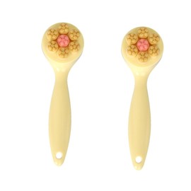 FOMIYES 2 Pcs Cleansing Brush Face Scrub Black Head Remover Gentle Exfoliating Facial Cleanser Brush