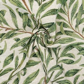 Cotton Woven Tapestry Upholstery Fabric Material Willow Bough SAGE 1MTR
