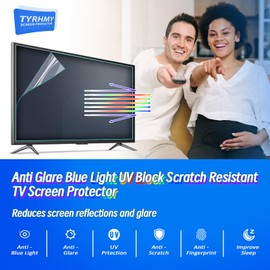 TYRHMY 60 Inch Anti Glare TV Screen Protector Anti Glare for TV Blue Light Filter Matte Finish for Glare Reduction, Reflection Control, and Optimising glare on TV screens,60 Inch Anti Glare