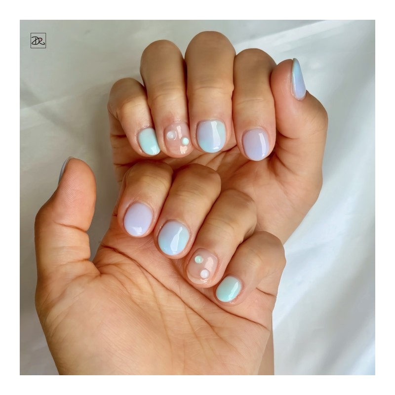 Dara Beauty 2024 July Art of the MonthMarble Embossed Nail❣
