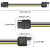 XMSJSIY 6 Way Square Trailer Wire Adapter Extension Cable 6-Pin