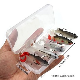 Soft Plastic Bait, 10 Pieces Paddle Tail Swimbaits Minnow Bait, Soft Fishing Lure, Large Soft Tail Soft Fishing Bait for Sea Bass, Pike, Trout, Bass