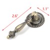 FarBoat 4Pcs Cabinet Tear Drop Pull Knobs Pendant Antique Decorative