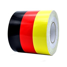 fangfei 6 inches Wide Germany Flag Stripe Decal Sticker for Car Exterior Cosmetic, Hood, Front/Rear Bumpers, Side Fenders