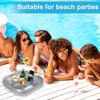 HA BIN Floating Drink Holder, Inflatable Floating Pool Drink Holder