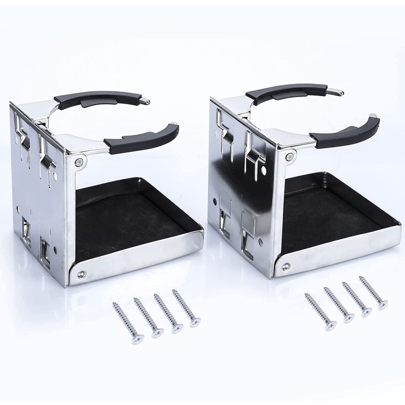 2 Pack Stainless Steel Adjustable Cup Drink Holder, Adjustable Cup
