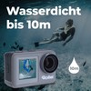 Rollei Action-Cam 9s Plus I 4K 60fps Unterwasserkamera mit Selfie-Display,