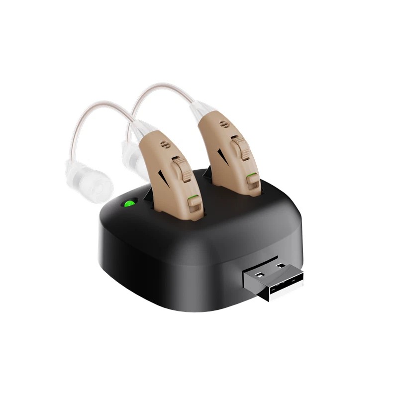 JINGHAO Rechargeable Hearing Amplifier – 18H Battery, Noise Reduction &