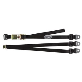 TRS Motorsport Spare Wheel Tie Down Strap, Fixed, Fully Adjustable, Bolt in - Made in The UK (Black)