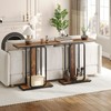 HOOBRO Narrow Console Table, 29.5" Small Entryway Table, 2-Tier Modern