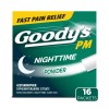 Goody's PM for Pain with Sleeplessness Nighttime Powder, 16 Powder