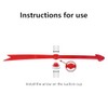 Large Arrow Spinner, 11.8 in/30 cm, Red Plastic with Suction