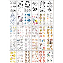 Unbranded 30pc Small Body Tattoo Cartoons Elephant STICKERS waterproof and long last