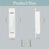 LASAMOLL Pocket Door Pull Handle，Professional Stainless Steel 304, 3-1/2"， Flush