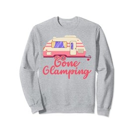 Gone Glamping Nature Camping Trip Campfire Glamper Sweatshirt