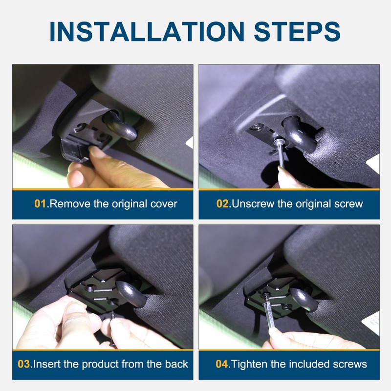 Sun Visor Repair Kit Compatible with RAM 1500 2019-2023, 2