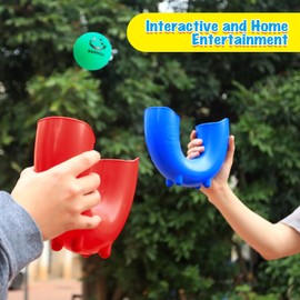 Riquest Skill Game Toy Balls Juggling Balls,Gift Toys for Girls Boys Teens Adults,Indoor Outdoor Party Game Multiplayer Game Toys Set,Gift Ideas for Fun Stuff (Red)