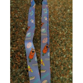 Concept One Scooby-Doo Snacks Lanyard 19" w/ Rubber Charm ID Badge Holder NEW Scooby Snacks